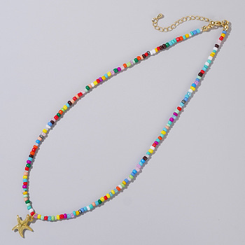 Colorful Seashell Beaded Necklaces for Women