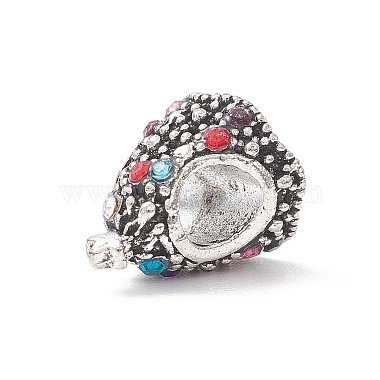 Alloy Rhinestone European Beads(MPDL-Q213-19AS)-4