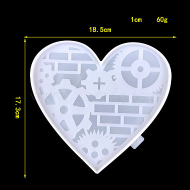 DIY Heart with Gear Wall Decoration Silicone Molds(VALE-PW0001-088C)-2