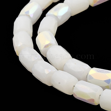 Frosted Imitation Jade Glass Beads Strands(GLAA-P058-07B-09)-4