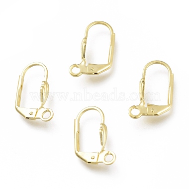Real 24K Gold Plated Brass Leverback Earring Findings