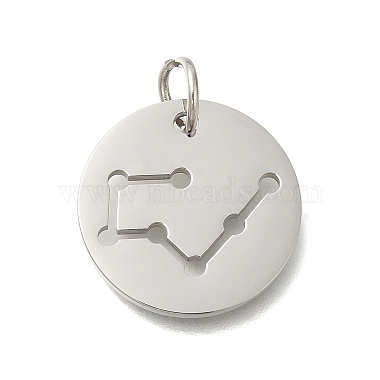 Stainless Steel Color Taurus 304 Stainless Steel Pendants