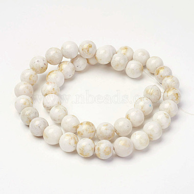 Natural Mashan Jade Beads Strands(X-G-P232-01-F-6mm)-2