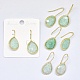 Boucles d'oreilles en amazonite naturelle(EJEW-L228-01D)-1