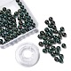 100 pièces 8mm perles de pierre de sang indiennes naturelles(DIY-LS0002-23)-1