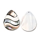 Natural Freshwater Shell & Black Lip Shell & Paua Shell Big Pendants(SHEL-F007-11)-2