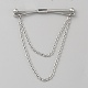 Brass Hanging Chains Collar Pins Tie Clips(AJEW-WH0401-65P)-1