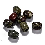 Natural Dragon Blood Jasper European Beads, Large Hole Beads, Barrel, 15~17x12~13.5mm, Hole: 4.5~5mm(G-F580-A08)