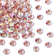 Preciosa&reg MAXIMA Crystal No Hotfix Flatback Stones, Czech Crystal, Dura Foiling, Round(438 11 615 Chaton Rose), 70030 200 Rose Peach AB, SS10(2.7~2.9mm)(Y-PRC-NSS10-70030-200)