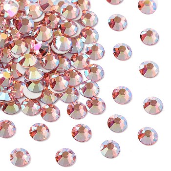 Preciosa&reg MAXIMA Crystal No Hotfix Flatback Stones, Czech Crystal, Dura Foiling, Round(438 11 615 Chaton Rose), 70030 200 Rose Peach AB, SS10(2.7~2.9mm)