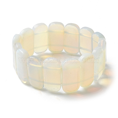 bracelets extensibles en perles de verre faites à la main pour hommes et femmes(BJEW-G738-01C-09)-4