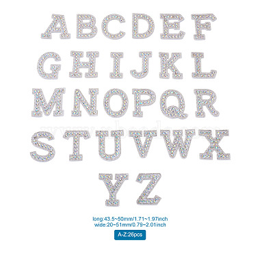 Patchs de strass en résine alphabet(DIY-TAC0005-45D)-8