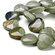 Chapelets de perles en bois pétrifié naturel(G-I194-19A)-2