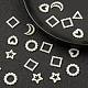 120pcs 6 anillos de unión de perlas de imitación de plástico abs de estilo(OACR-FS0001-02)-4