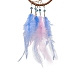 Tela/red tejida de hierro con adornos colgantes de plumas(AJEW-B017-20)-5