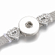 Alloy Rhinestone Snap Cord Bracelet Making(BJEW-S136-02)-4