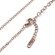 Ion Plating(IP) 304 Stainless Steel Cable Chain Necklace for Men Women(NJEW-K245-025C)-2