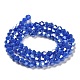 Opaque Solid Color Electroplate Glass Beads Strands(EGLA-A039-P4mm-B11)-2