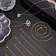 Pandahall элитный комплект ожерелья-цепочки из латуни 12шт. 3 размера для женщин(NJEW-PH0001-25)-4