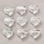 Natural Quartz Crystal Beads, Rock Crystal, Heart, 9~10x10~10.5x7~8mm, Hole: 1.4mm(GG-CBA4A3B-C36-02)