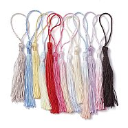 Polyester Tassel Pendant Decorations, Mixed Color, 120~140x4~6mm(FIND-XCP0002-68)