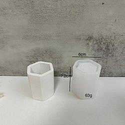 Food-Grade Silicone Pen Holder Mold, Resin Casting Molds, for UV Resin, Epoxy Resin Craft Making, Hexagon, 78x60mm(PW-WG58020-04)