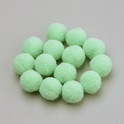 DIY Doll Craft, Polyester Pom Pom Ball, Round, Pale Green, 23~24mm(AJEW-T001-25mm-05)