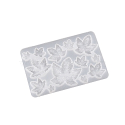 Hallowmas Pendant Silicone Molds, Resin Casting Molds, For UV Resin, Epoxy Resin Craft Making, White, Leaf, 92x62x4mm(PW-WG08DC0-01)