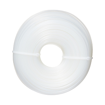 Round Weed Eater String, Nylon String Replacement Trimmer Line, White, 2mm, about 110m/bundle