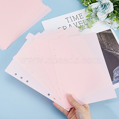 A5 Frosted Plastic Discbound Notebook Index Divider Sheets(KY-WH0046-90B)-4