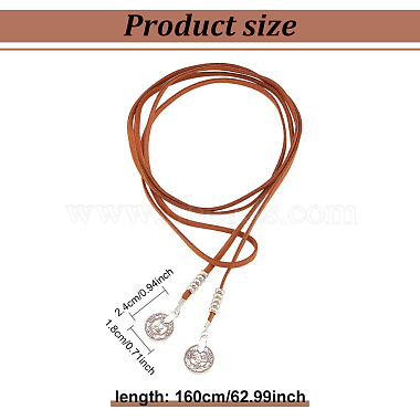 3Pcs 3 Colors Wool Cord Lariat Necklaces Set(NJEW-AN0001-27)-2