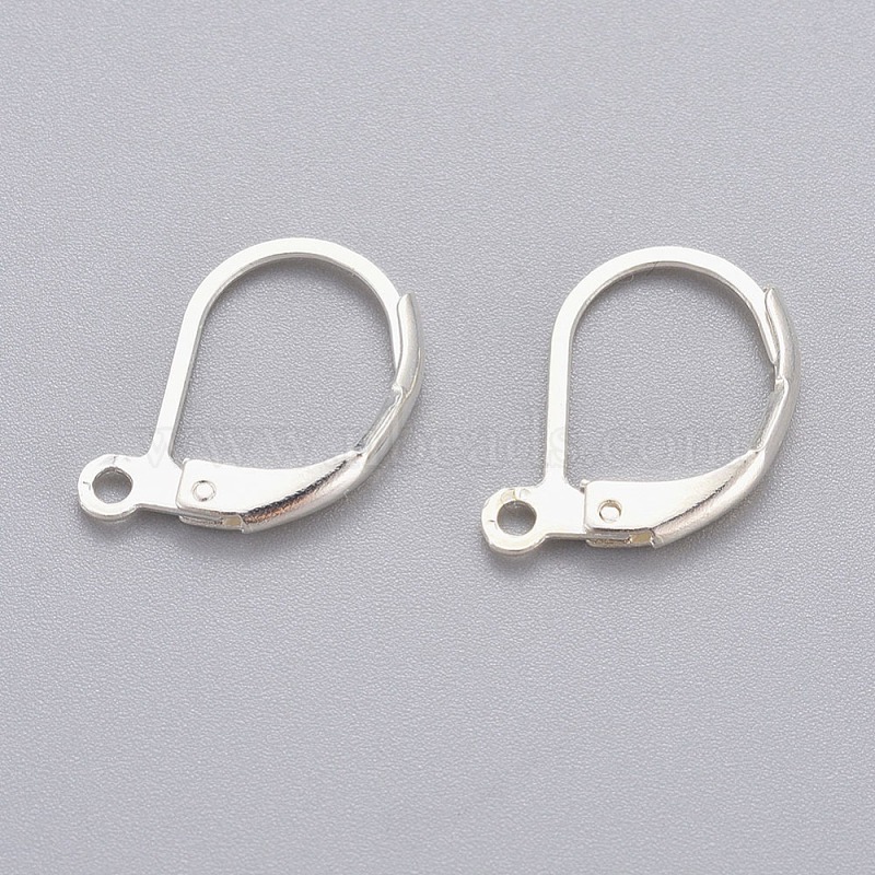 20 X 15mm Stainless Steel Earring Lever Back Earring Hoops,Jewellery Making UK 