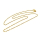 2mm Rack Plating Brass Twisted Chain Necklaces for Women Men(MAK-L044-61G)-1