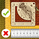 Wooden Square Frame Crochet Ruler(DIY-WH0536-008)-3