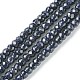 Synthetic Blue Goldstone Beads Strands(G-F748-O02-01)-1
