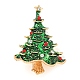 Christmas Tree Theme Zinc Alloy with Rhinestone Brooches(JEWB-B018-02G-01)-1