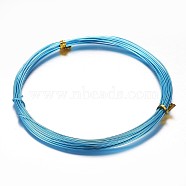 Round Aluminum Wire, Bendable Metal Craft Wire, for DIY Arts and Craft Projects, Deep Sky Blue, 20 Gauge, 0.8mm, 5m/roll(16.4 Feet/roll)(AW-D009-0.8mm-5m-16)