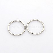 Ring 304 Stainless Steel Open Jump Rings, Stainless Steel Color, 16x1.2mm, Inner Diameter: 13.6mm, Hole: 14mm(STAS-N040-02)