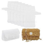 Plastic Mesh Canvas Bag Sheets, for DIY Crafting Knitting Handbag Accessories, Rectangle Pattern, 33.5x35.5x0.1cm(DIY-WH0045-39A)