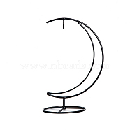 Iron Removable Hydroponic Vase Stand, for Home Desktop Decoration, Moon, Black, 165x124x270mm(FIND-WH0021-99EB)