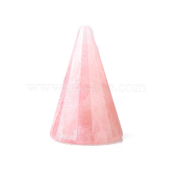 Natural Rose Quartz Conical Orgonite Energy Generators, Cone Reiki Stone for Energy Balancing Meditation Therapy, 25x40mm(G-PW0007-078B)