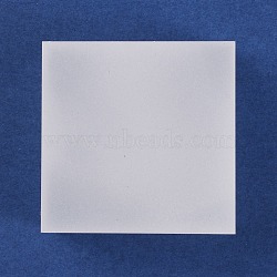 Acrylic Display Stands, Frosted, Sqaure, White, 4.9x4.9x2.45cm(AJEW-WH0258-275C)