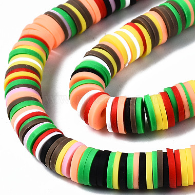Handmade Polymer Clay Beads Strands(X-CLAY-R089-8mm-149)-2