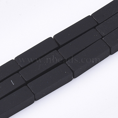Black Cuboid Non-magnetic Hematite Beads