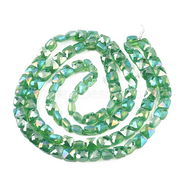 Electroplate Opaque Solid Color Glass Beads Strands(EGLA-N002-43-04)-2