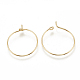 Brass Hoop Earrings Findings(KK-S341-85)-2
