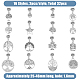 32Pcs Tibetan Style Alloy Pendants(PALLOY-PH01355)-2