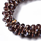 Faceted Transparent Glass Beads Stretch Bracelets(BJEW-S144-001B-02)-3