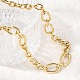 Brass Oval Link Chain Necklaces(NJEW-L013-03G)-2