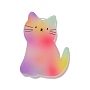 Colorful Cat Acrylic Pendants(X-MACR-A009-03)